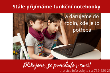Přijímáme funkční notebooky