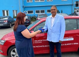 Předání auta pro CHPS Bučovice a Slavkov u Brna - 20.8.2021