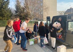 Pomoc Ukrajině, ZŠ Očovská, 3.3. 2022