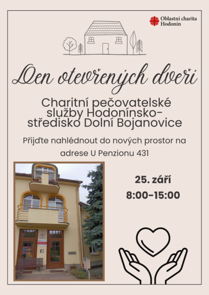Den otevřených dveří Charitní pečovatelské služby Dolní Bojanovice